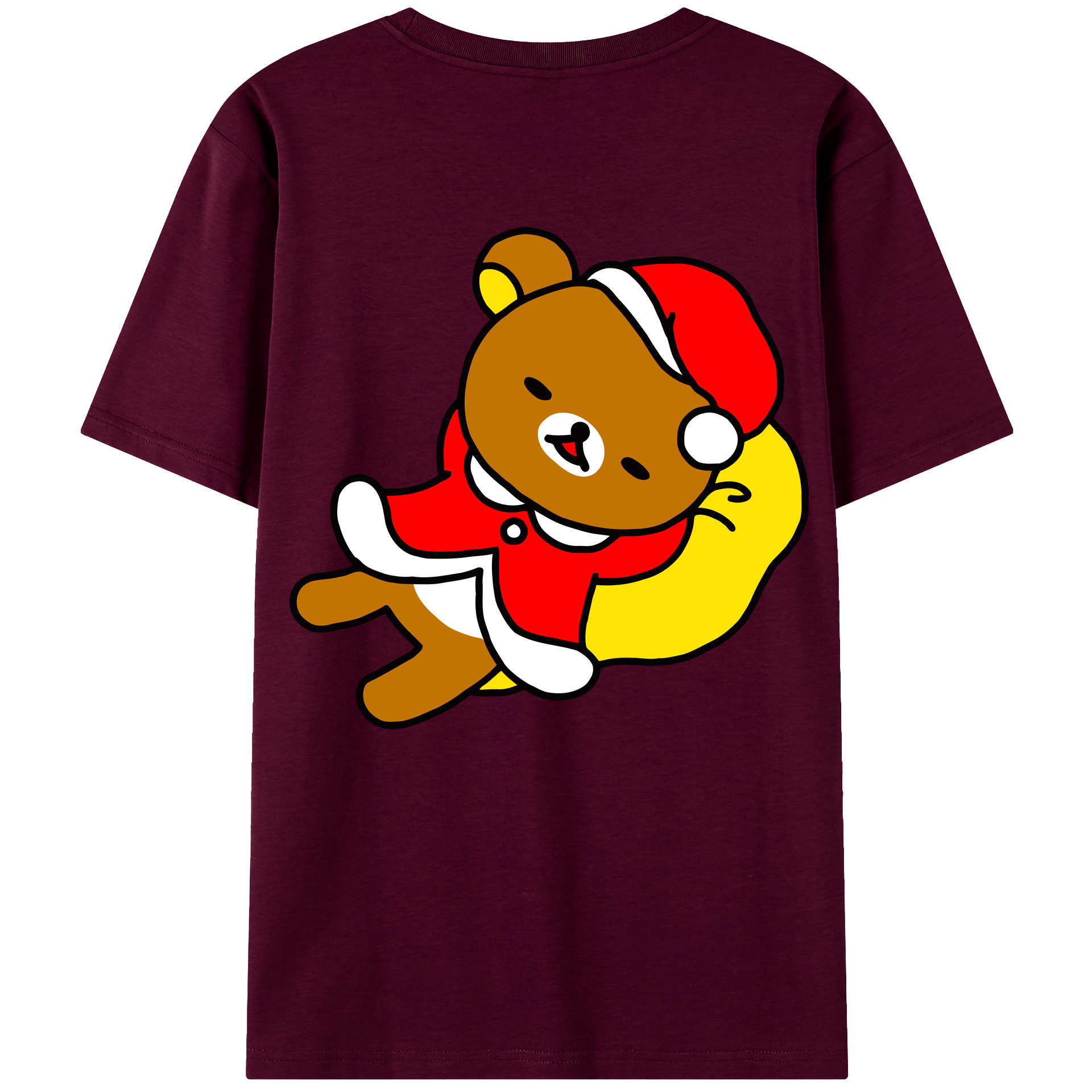 （画像用） リラックマ リラックマ キイロイトリ Rilakkuma Korilakkuma Kiiroitori レディース半袖Tシャツ(バックプリント)